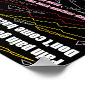 Pijn in pijn gaat weg poster (Hoek)