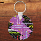 Pijn in pijn gaat weg sleutelhanger (Voorkant)