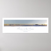 Pijn in sneeuwdruk poster (Voorkant)