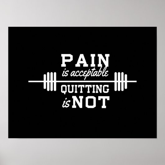 Pijn is acceptabel, hypofyse is niet aanvaardbaar. poster (Voorkant)