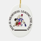 Pijn is... keramisch ornament (Voorkant)