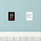 Pijn is tijdelijk, maar succes is blijvend muurkunst sets (Houten vloer)