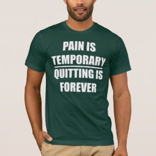 Pijn is tijdelijk - Mannen fitness T-shirt
