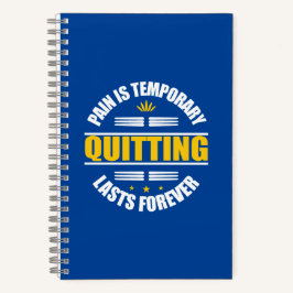 Pijn is voor altijd tijdelijk uitzenden notitieboek