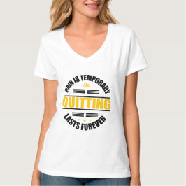 Pijn is voor altijd tijdelijk uitzenden t-shirt
