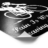 Pijn is zwakte foto afdruk (Hoek)