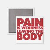 Pijn is zwakte waardoor het lichaam het lichaam ve magneet (Voorkant / Achterkant)