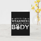 Pijn is zwakte waardoor je lichaam niet meer kan d kaart (Gele Bloem)