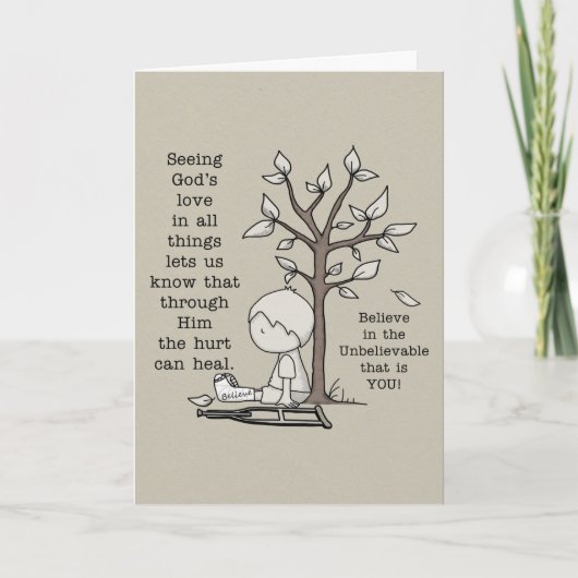 Pijn kan genezen en beter worden kaart (Voorkant)