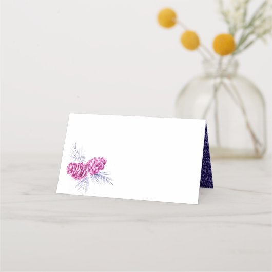 Pijn-kegels voor het tekenen van marjoekkaarten plaatskaartje (Voorkant)