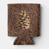 Pijn-kloon op gedode naalden blikjeskoeler (Voorkant)