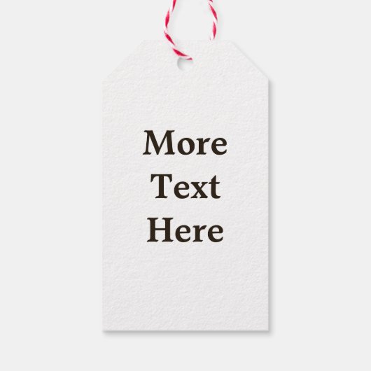 Pijn-kloon op gedode naalden cadeaulabel (Achterkant)