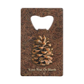 Pijn-kloon op gedode naalden creditkaart flessenopener (Voorkant)