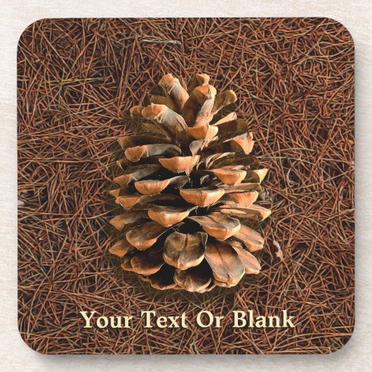 Pijn-kloon op gedode naalden drankjes onderzetter (Voorkant)