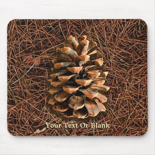 Pijn-kloon op gedode naalden muismat (Voorkant)