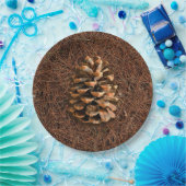 Pijn-kloon op gedode naalden papieren bordje (Feest)