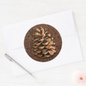 Pijn-kloon op gedode naalden ronde sticker (Envelop)