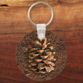 Pijn-kloon op gedode naalden sleutelhanger (Voorkant)