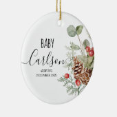 Pijn Kone Wreator Baby onthullen Zwangerschap Pijn Keramisch Ornament (Rechts)