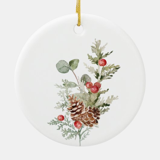 Pijn Kone Wreator Baby onthullen Zwangerschap Pijn Keramisch Ornament (Achterkant)