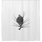 Pijn met naalden douchegordijn (Voorkant)
