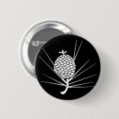 Pijn met naalden ronde button 5,7 cm (Voorkant /achterkant)