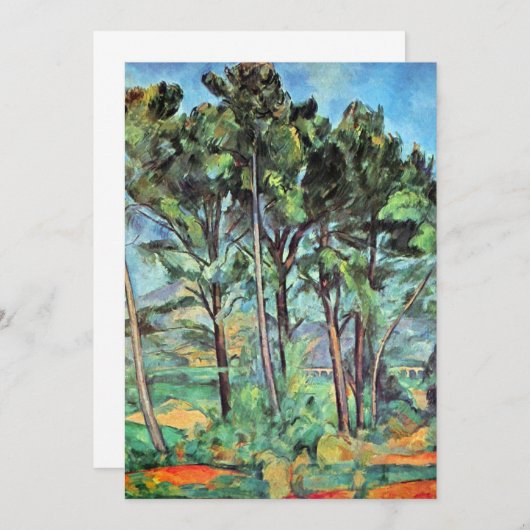 Pijn met Viaduct door Paul Cezanne, kunst (Voorkant / Achterkant)