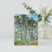 Pijn met Viaduct door Paul Cezanne,  kunst Briefkaart (Staand voorkant)