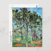 Pijn met Viaduct door Paul Cezanne,  kunst Briefkaart (Voorkant / Achterkant)