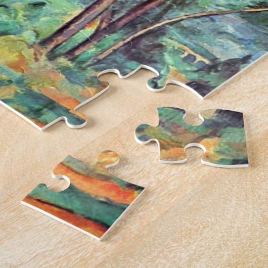 Pijn met Viaduct door Paul Cezanne,  kunst Legpuzzel (Zijkant)