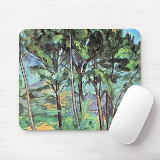 Pijn met Viaduct door Paul Cezanne,  kunst Muismat (Met muis)