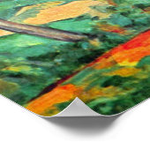 Pijn met Viaduct door Paul Cezanne,  kunst Poster (Hoek)
