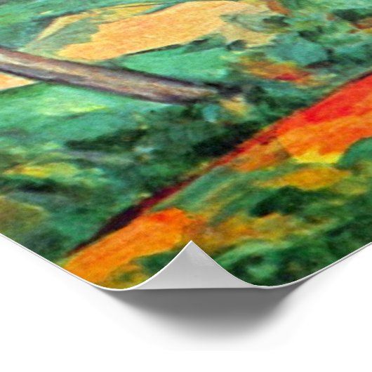 Pijn met Viaduct door Paul Cezanne,  kunst Poster (Hoek)