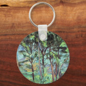 Pijn met Viaduct door Paul Cezanne, kunst Sleutelhanger (Voorkant)