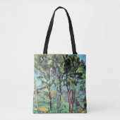 Pijn met Viaduct door Paul Cezanne,  kunst Tote Bag (Voorkant)