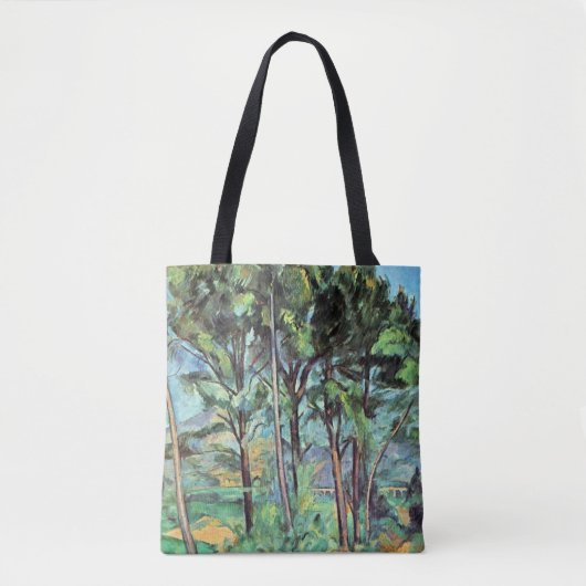 Pijn met Viaduct door Paul Cezanne,  kunst Tote Bag (Voorkant)