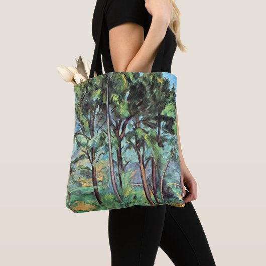 Pijn met Viaduct door Paul Cezanne,  kunst Tote Bag (Dichtbij)