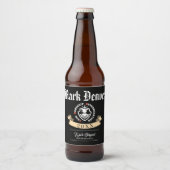 Pijn, Moeite, Vastberadenheid – Grappige PhD-quote Bier Etiket (Voorkant)