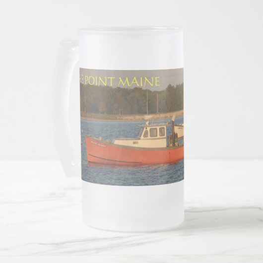 Pijn Point Maine, bevroren, 16 oz, Mok van geglazu (Voorkant links)