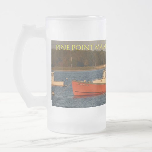 Pijn Point Maine, bevroren, 16 oz, Mok van geglazu (Links)