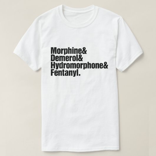 Pijn Progressie - Anesthesie T-shirt (Design voorkant)