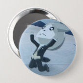 Pijn -  ronde button 4,0 cm (Voorkant /achterkant)