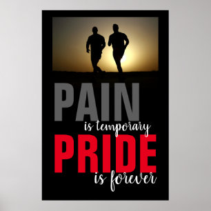 Pijn tijdelijke prijs voor Motivatie looppas Poster