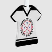 Pijn toebrengen Spelen Hockey,  Jersey Ornament (voorkant)