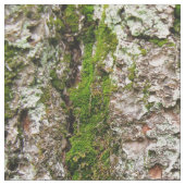 Pijn Tree Bark met Moss Photo Fabric Stof (Close Up)