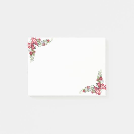 Pijn Tree Branch, Ball, Bow Post-it® Notes (Voorkant)