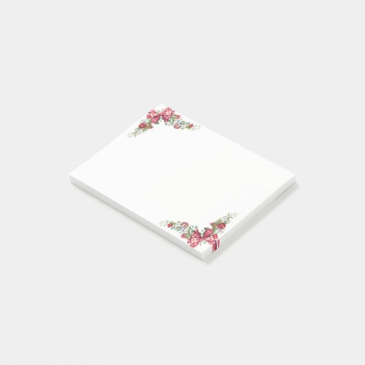 Pijn Tree Branch, Ball, Bow Post-it® Notes (Schuin)