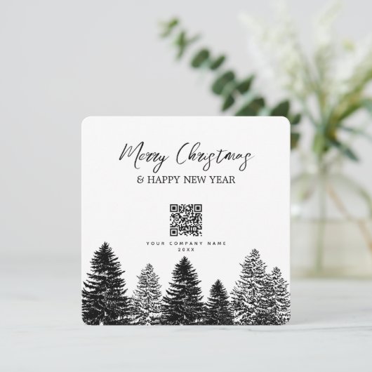 Pijn Tree Holiday Corporate Business QR Code (Staand voorkant)