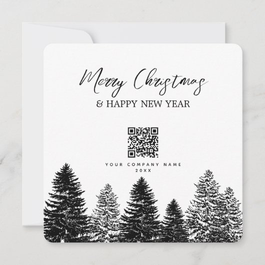 Pijn Tree Holiday Corporate Business QR Code (Voorkant)