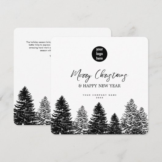 Pijn Tree Holiday Corporate Business QR Code Logo (Voorkant / Achterkant)